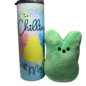 Chilling With my Peeps Tumbler and Peep Plush